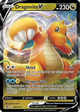 Dragonite V - SWSH154 (Holofoil)