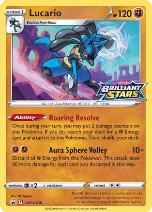 Lucario - SWSH186 (Holofoil)