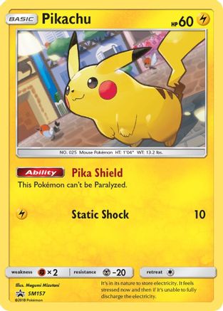 Pikachu - SM157 (Holofoil)