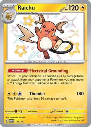 Raichu - 132/091 (Holofoil)