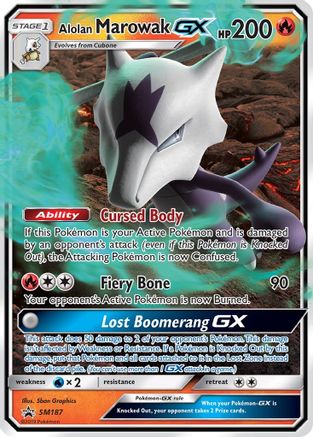 Alolan Marowak GX - SM187 (Holofoil)