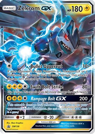 Zekrom GX - SM138 (Holofoil)