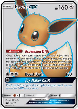 Eevee GX - SM242 (Holofoil)
