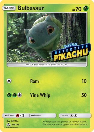 Bulbasaur - SM198 (Detective Pikachu Stamped) (Holofoil)