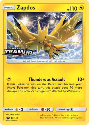 Zapdos - SM159 (Prerelease) (Holofoil)