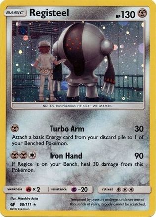 Registeel - 68/111 (Cosmos Holo) (Holofoil)