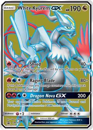 White Kyurem GX - SM141 (Holofoil)