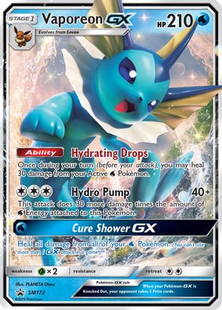 Vaporeon GX - SM172 (Holofoil)