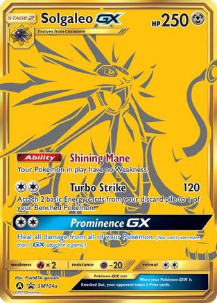 Solgaleo GX - SM104a (Holofoil)