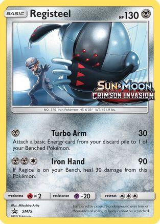 Registeel - SM75 (Prerelease) (Holofoil)