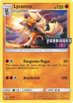Lycanroc - SM118 (Prerelease) (Holofoil)