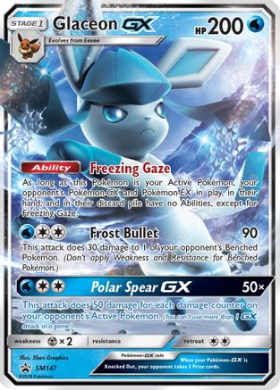 Glaceon GX - SM147 (Holofoil)