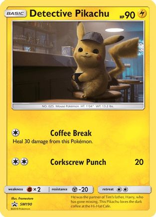 Detective Pikachu - SM190 (Holofoil)