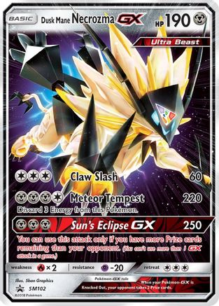 Dusk Mane Necrozma GX - SM102 (Holofoil)