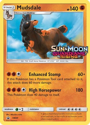 Mudsdale - SM20 (Prerelease) (Holofoil)