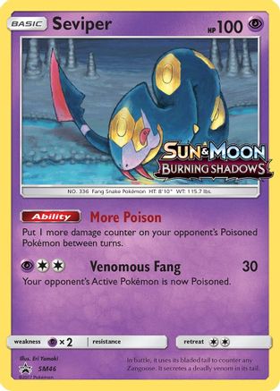 Seviper - SM46 (Prerelease) (Holofoil)