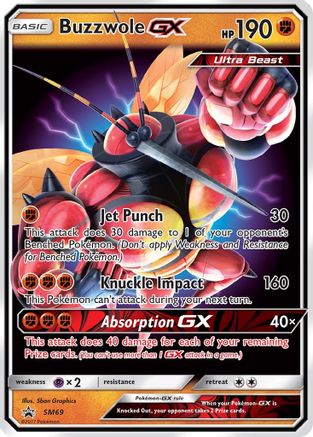 Buzzwole GX - SM69 (Holofoil)