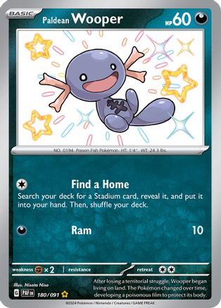 Paldean Wooper - 180/091 (Holofoil)