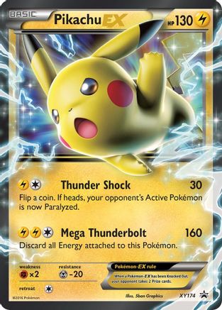 Pikachu EX - XY174 (Holofoil)