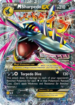 M Sharpedo EX - XY200 (Holofoil)