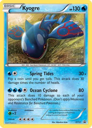 Kyogre - XY51 (Holofoil)