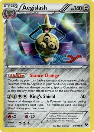 Aegislash - 86/146 (Prerelease) (Holofoil)