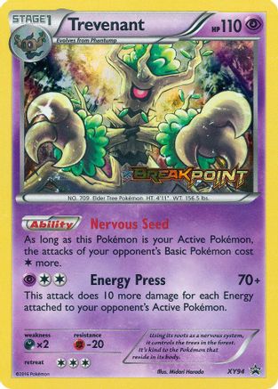 Trevenant (Prerelease) (Holofoil)