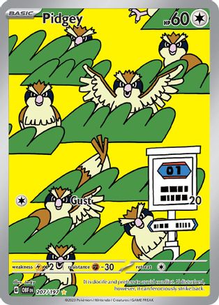 Pidgey - 207/197 (Holofoil)