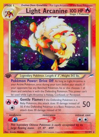 Light Arcanine (1st Edition Holofoil)