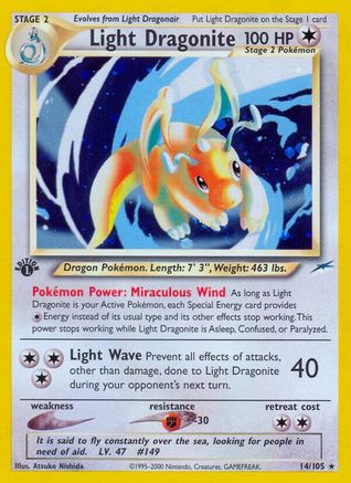 Light Dragonite (Unlimited Holofoil)