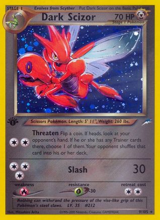 Dark Scizor (1st Edition Holofoil)