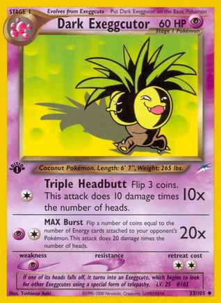 Dark Exeggcutor (1st Edition)