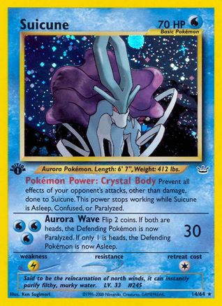 Suicune (14) (1st Edition Holofoil)