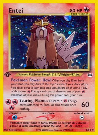 Entei (6) (Unlimited Holofoil)