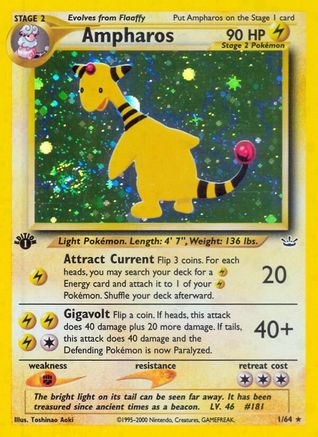 Ampharos (1st Edition Holofoil)