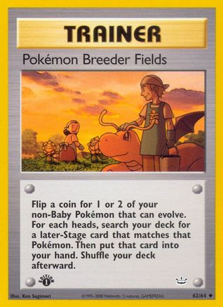 Pokemon Breeder Fields (1st Edition)