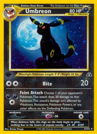 Umbreon (13) (Unlimited Holofoil)