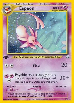 Espeon (1) (Unlimited Holofoil)