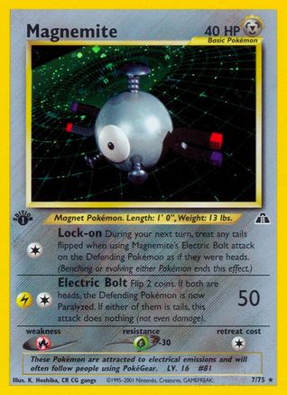 Magnemite (7) (1st Edition Holofoil)