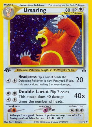 Ursaring (15) (Unlimited Holofoil)