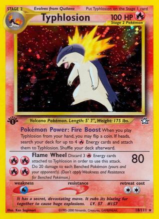 Typhlosion (18) (1st Edition Holofoil)