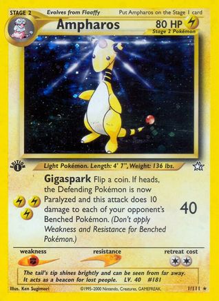 Ampharos (Unlimited Holofoil)