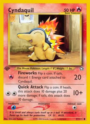 Cyndaquil (57) (1st Edition)