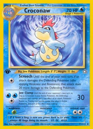 Croconaw (31) (1st Edition)