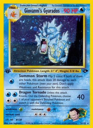 Giovanni's Gyarados (1st Edition Holofoil)