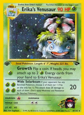 Erika's Venusaur (1st Edition Holofoil)