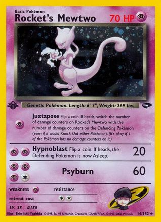 Rocket's Mewtwo (Unlimited Holofoil)