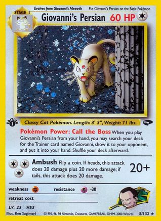 Giovanni's Persian (1st Edition Holofoil)