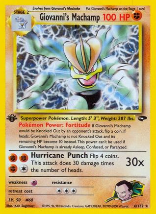 Giovanni's Machamp (1st Edition Holofoil)