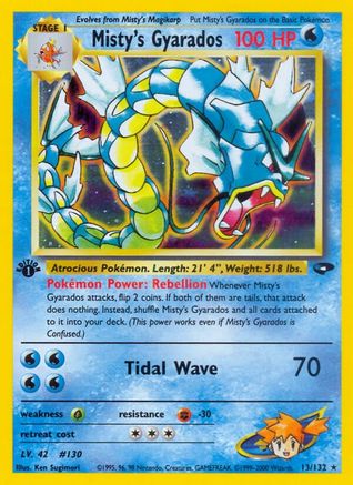 Misty's Gyarados (Unlimited Holofoil)